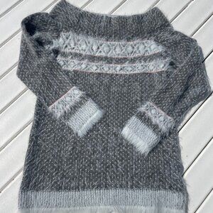 Sleeping on Snow Wool Blend Fair Isle Nordic Sweater Anthropologie Size M